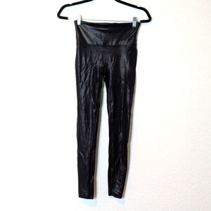 Spanx Black Faux Leather Leggings
